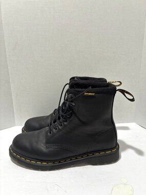 Dr. Martens 1460 Pascal WarmWair Black Leather Boots Mens 10 Womens 11